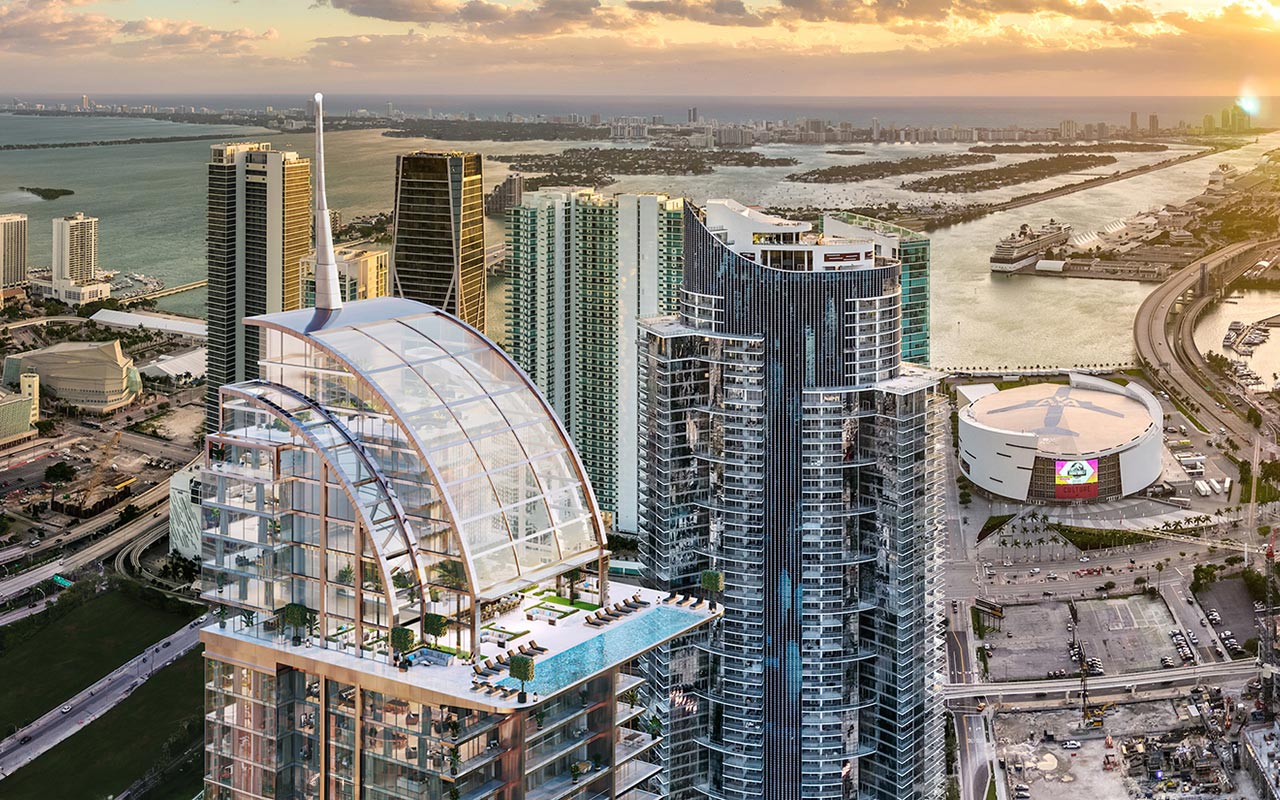 Legacy Residences at Miami Worldcenter architectural rendering