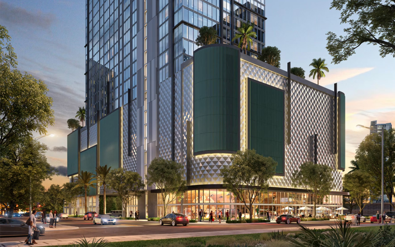 ONE W12 Residences Miami — Park West rendering