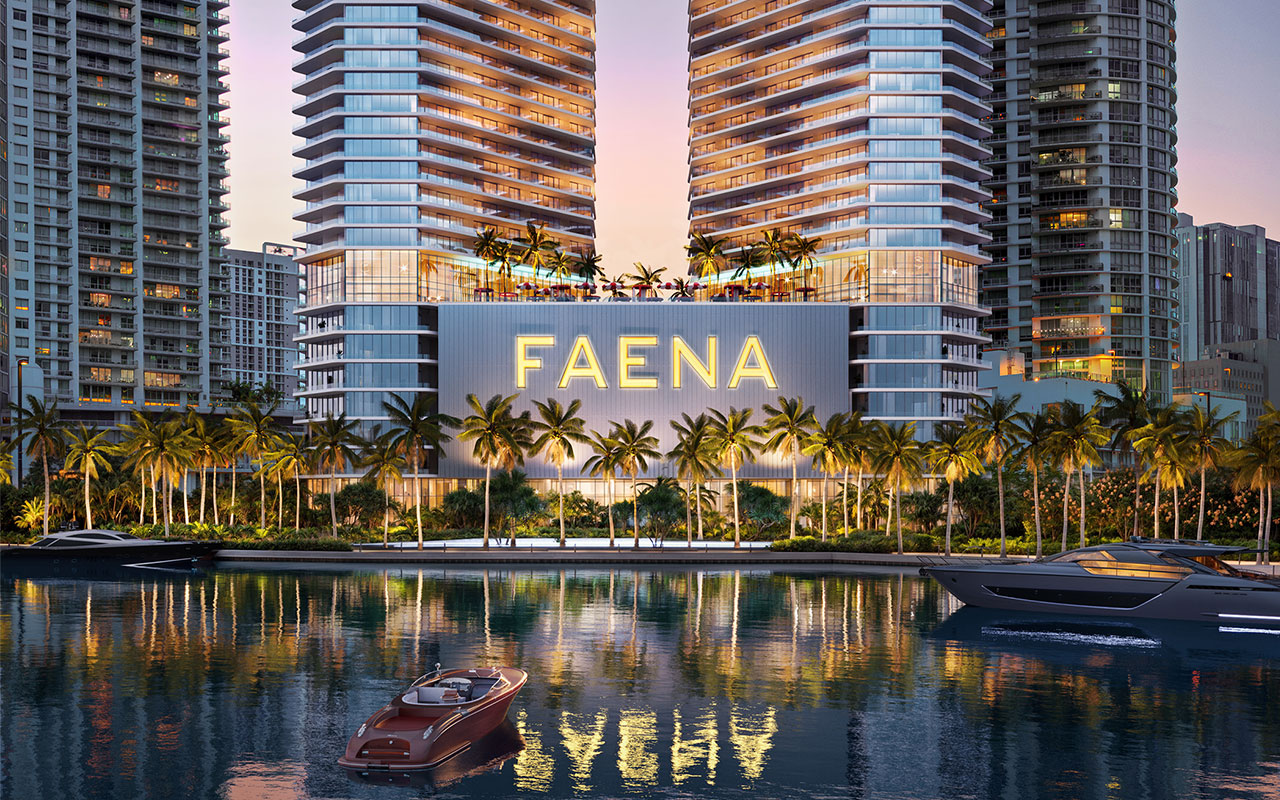 Faena Residences Miami — Miami River rendering
