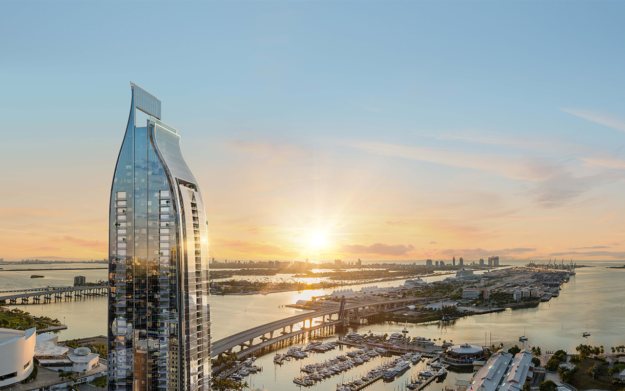 Delano Residences Miami — Downtown Miami rendering