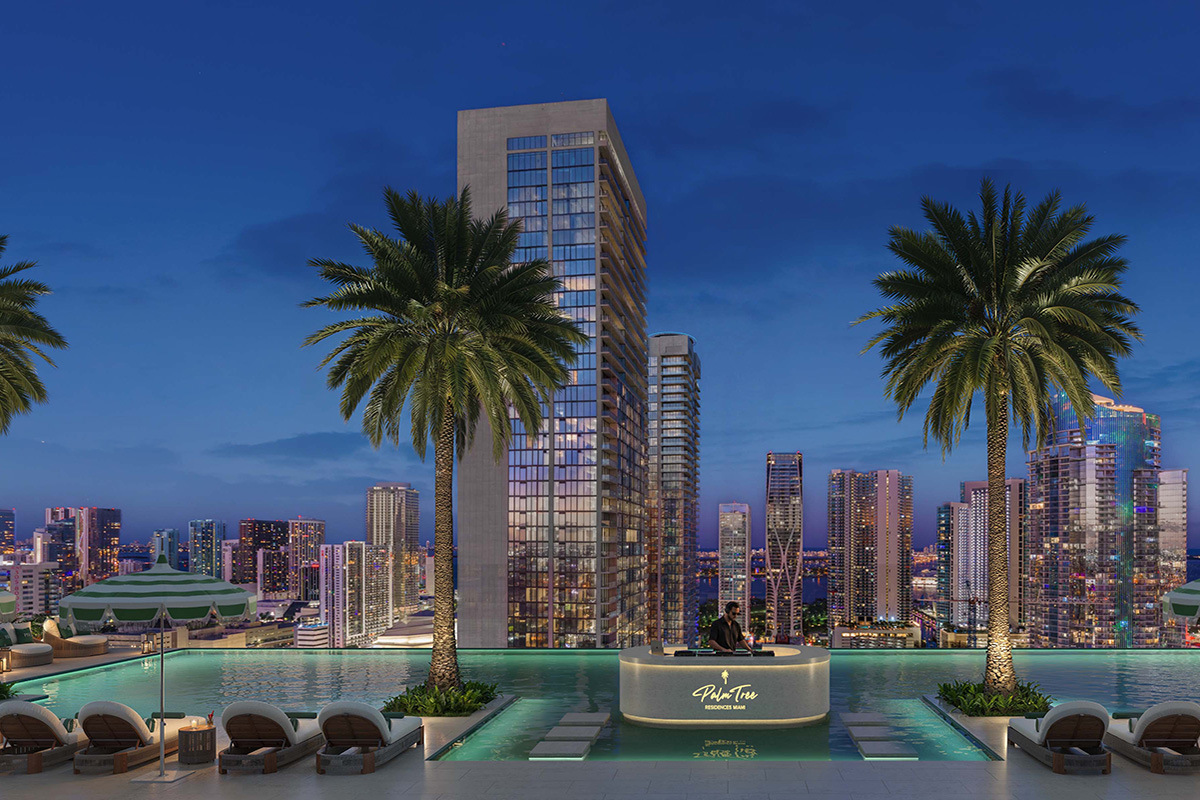 Palm Tree Residences Miami — Park West rendering